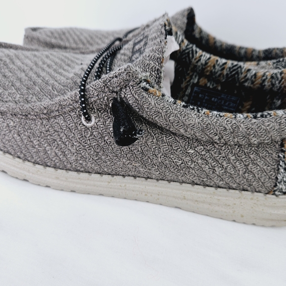 Hey Dude Wally Baja Blanket Slip-On Shoe in Gray Size 10 - Picture 9 of 15
